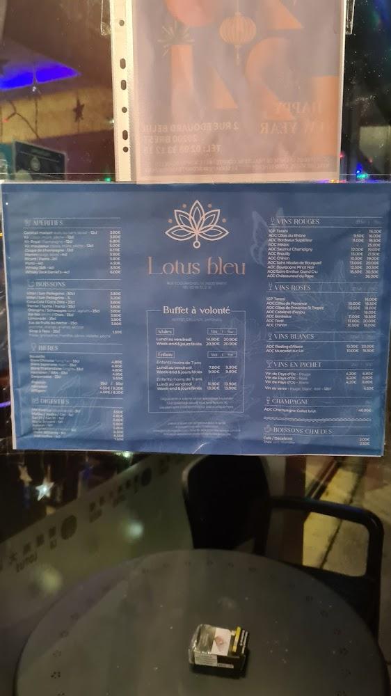 Le Lotus Bleu - Buffet à Volonté & Wok - Menu Image 1